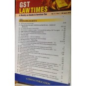 Centax Publication's Goods & Service Tax Law Times (GST) - Fortnightly Periodical by R. K. Jain (2024)